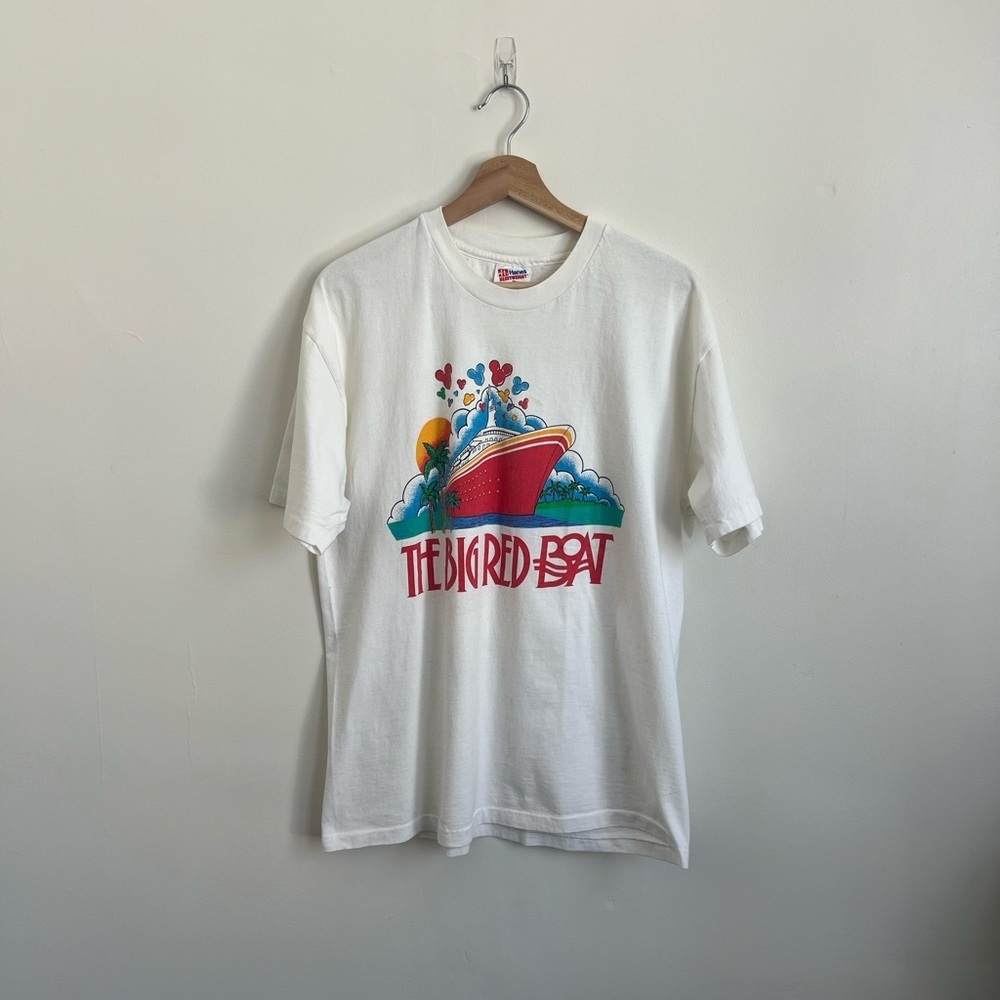 Vintage 90’s Red & White Disney Cruise T-Shirt